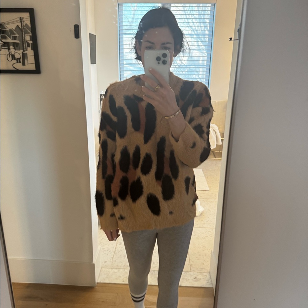 Simon Miller Dozy Leopard Sweater - size Small